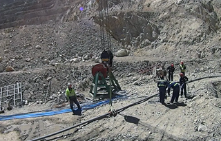 Extraction of underground water through wells