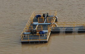 Water Storage Dam Pontoon Pump