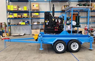 Pioneer Dewatering Trailer Pump Skid