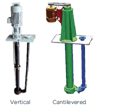 Vertical or Cantilevered Sump Pumps