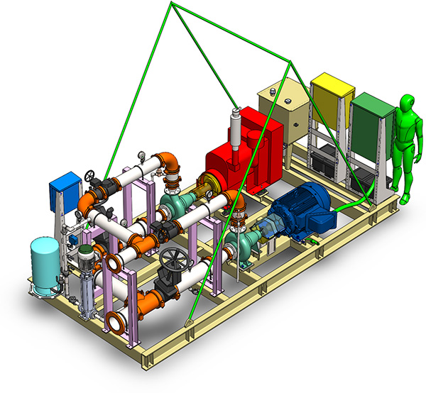 Plant Fire Water Pump Skid