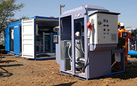 Rotary Vane System utilised for Pipeline Vacuum Drying in the Oil and Gas Industry